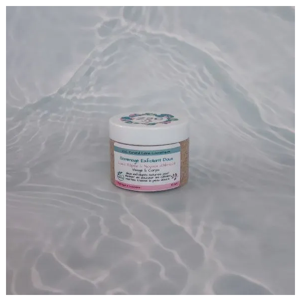 Crème de Savon Exfoliante Douce au Sel fin & Argile Verte