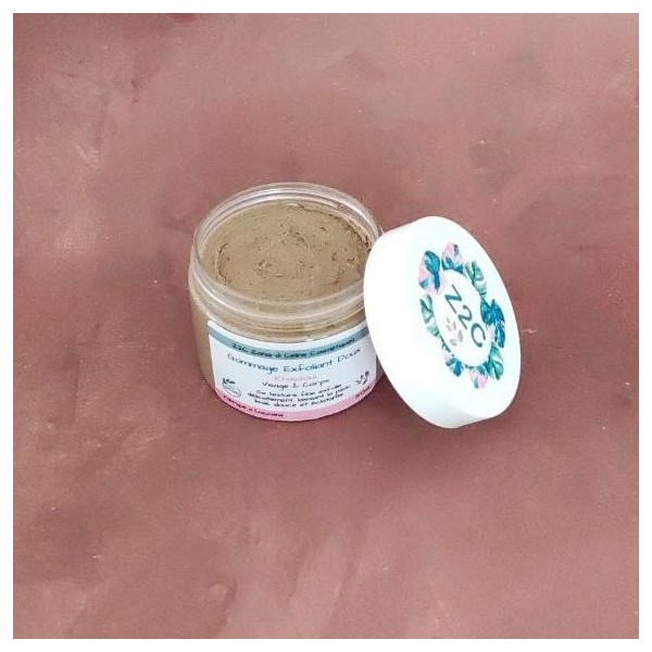 Crème de Savon Exfoliante Douce au Sel d’Epsom & Rhassoul