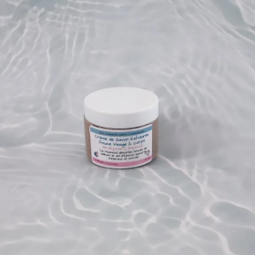Crème de Savon Exfoliante Douce au Sel d’Epsom & Rhassoul