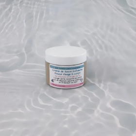 Crème de Savon Exfoliante Douce au Sel d’Epsom & Argile Verte