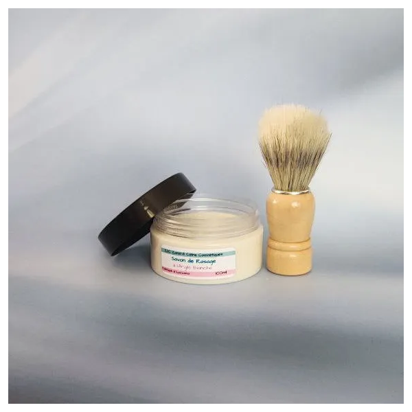 Savon de Rasage à l’Argile Blanche avec Blaireau