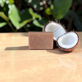 Savon Lait de Coco Argile Rose