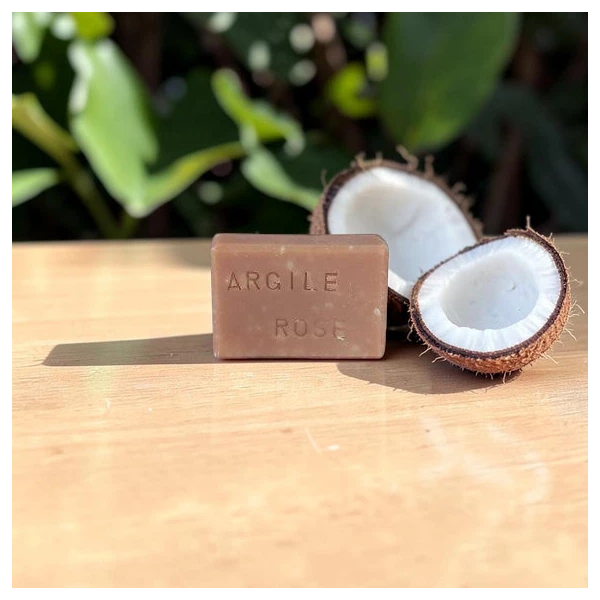 Savon Lait de Coco Argile Rose