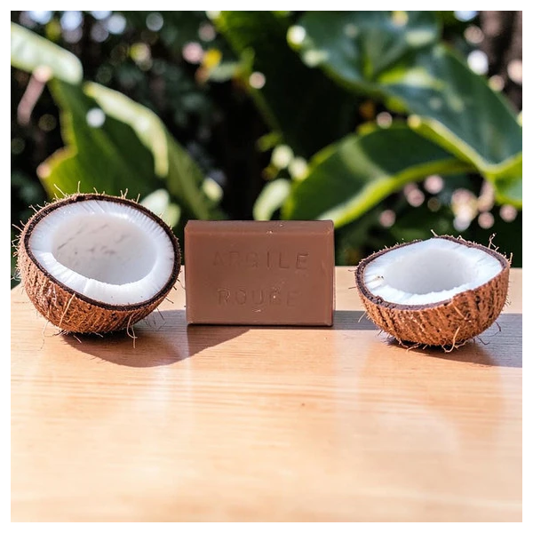 Savon Lait de Coco Argile Rouge