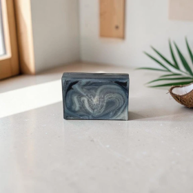 Savon Marbré Lait de Coco Charbon