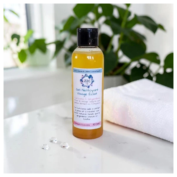 Gel Nettoyant Visage Éclat - Curcuma & HE Orange douce