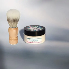 Savon de Rasage à l’Argile Blanche avec Blaireau