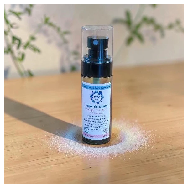 Huile de Soins Corps Visage & Cheveux - Poudre de Riz
