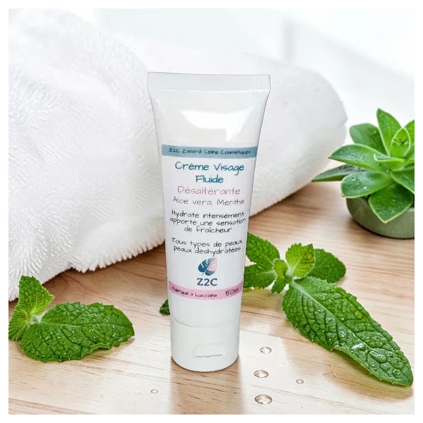 Crème Visage Fluide Désaltérante - Menthe