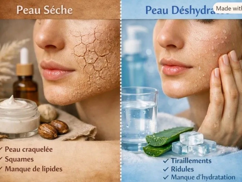 Peau sèche ou peau déshydratée : quelle différence ?